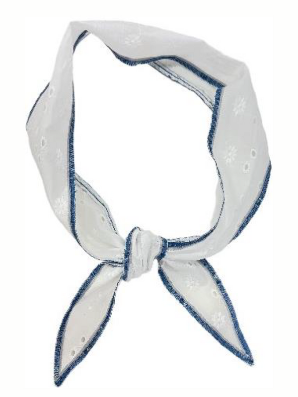 The Little Project Dandy Scarf - Eyelet White