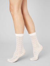 Mila Ruffle Socks - Cloud Pink