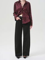 Ayla Baggy Jean in Solid Black