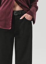 Ayla Baggy Jean in Solid Black