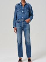 Cropped Western Shirt - Chaya