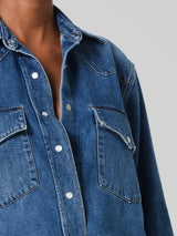 Cropped Western Shirt - Chaya