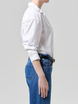 Thea Boyfriend Shirt in White