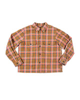 Bucky Flannel Overshirt - Brown/Orange