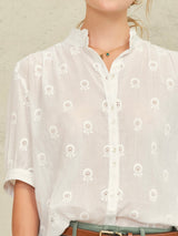 Frani Embroidery Short Sleeve Top
