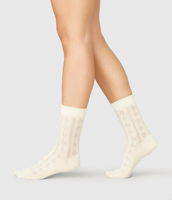 Swedish Stockings Alva Kumiko Socks - Ivory