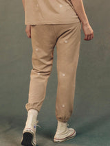 The Stadium Sweatpant with Daisy Embroidery