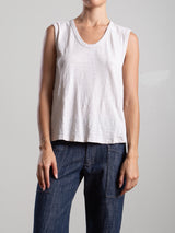 Muscle Shell in Supima Slub - Cement