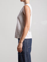 Muscle Shell in Supima Slub - Cement