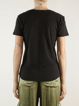 Classic V-Neck Tee in Supima Slub - Black