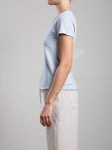 Classic V-Neck Tee in Supima Slub - Breeze