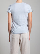 Classic V-Neck Tee in Supima Slub - Breeze
