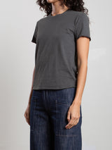 Classic Crewneck Tee in Supima Slub - Lava