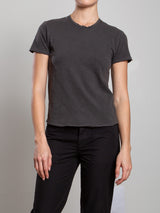 Classic Crewneck Tee in Supima Slub - Vintage Black