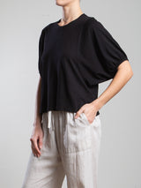 Colby Tee in Supima Slub - Black