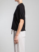 Colby Tee in Supima Slub - Black