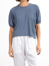 Colby Tee in Supima Slub - Denim