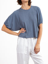 Colby Tee in Supima Slub - Denim