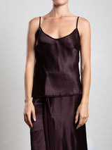 Dawn Cami in Vintage Satin - Raisin