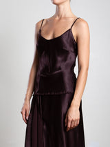 Dawn Cami in Vintage Satin - Raisin