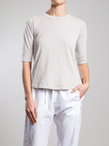 Giada Slim Crew in Supima Slub - Cement