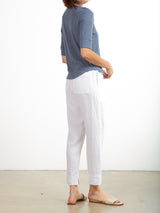 Giada Slim Crew in Supima Slub - Denim
