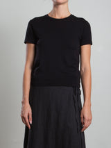 Audrey Baby Tee in Tissue Jersey - Black