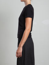 Audrey Baby Tee in Tissue Jersey - Black