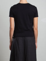 Audrey Baby Tee in Tissue Jersey - Black