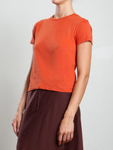 Audrey Baby Tee in Tissue Jersey - Tomato
