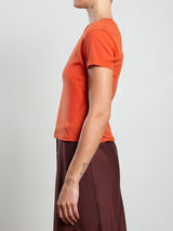 Audrey Baby Tee in Tissue Jersey - Tomato