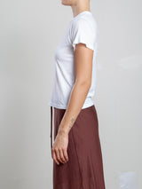 Audrey Baby Tee in Tissue Jersey - White