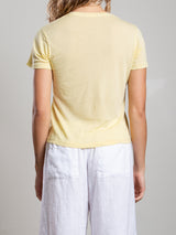 Audrey Baby Tee in Tissue Jersey - Zest