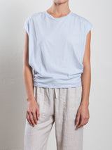 Terrance Tuck Tee in Tissue Jersey - Sky