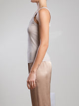 Cass Tank in Lightweight Rib - Cement