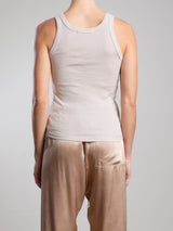 Cass Tank in Lightweight Rib - Cement