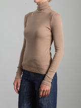 Cleo Turtleneck in Lightweight Rib - Foundation