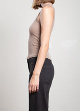 Athena Hi-Neck Tank in Lightweight Rib - Foundation