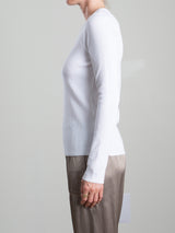 Jimmy Long-Sleeve Tee in Thermal - White