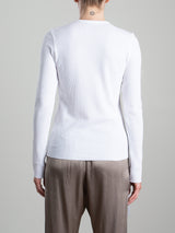 Jimmy Long-Sleeve Tee in Thermal - White