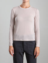 Jimmy Long-Sleeve Tee in Cashmere Jersey - Nude