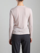 Jimmy Long-Sleeve Tee in Cashmere Jersey - Nude