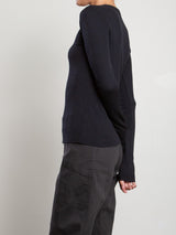 Jimmy Long-Sleeve Tee in Thermal - Black