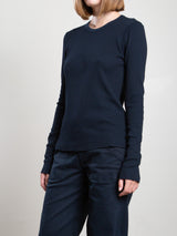 Jimmy Long-Sleeve Tee in Thermal - Ink