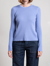 Jimmy Long-Sleeve Tee in Thermal - Cornflower