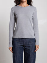 Jimmy Long-Sleeve Tee in Thermal - Light Grey