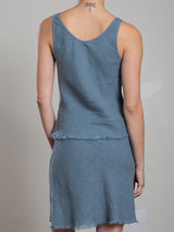 Jennie Tank in Heritage Linen - Sea