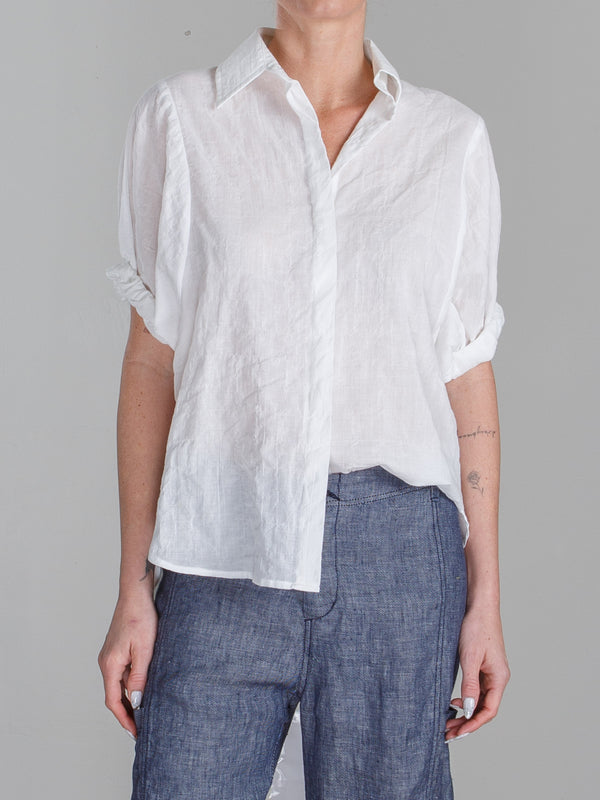 Claude Shirt in French Linen - White