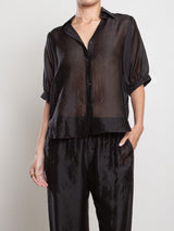 Claude Shirt in Gossamer - Black