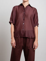 Claude Shirt in Gossamer - Chocolate